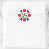 De Commissaris van het Britse Antarctische Territo Ronde Sticker (Tas)