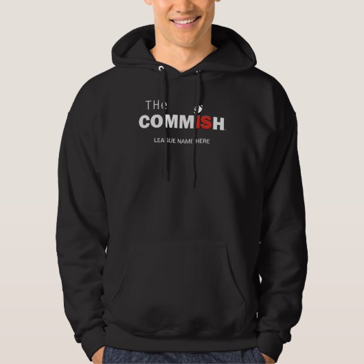 De Commissie Mannen Hoodie Sweatshirt Naam toevoeg (Voorkant)
