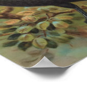 De Common Raven  Bird Illustratie Poster (Hoek)