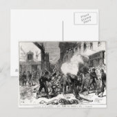 De Commune van Parijs: Een Barricade in Issy Briefkaart (Voorkant / Achterkant)