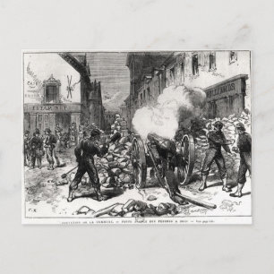 De Commune van Parijs: Een Barricade in Issy Briefkaart