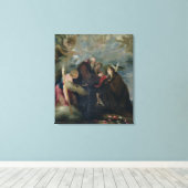 De Commune van St. Roos van Viterbo (de Maagd) Canvas Afdruk (Insitu (Houten vloer))