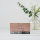 De Communicatie van het netwerk Pictogram Metallic Visitekaartje (Staand voorkant)