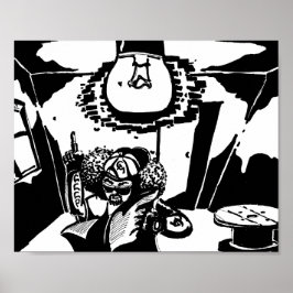 De Communistische Hoek Noir Poster