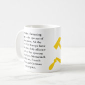 De communistische Mok van het Manifest (Voorkant links)