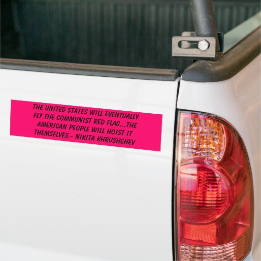 De communistische vlag bumpersticker (Op Truck)