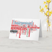 De communistische Wolk van Word van het Manifest Kaart (Gele Bloem)