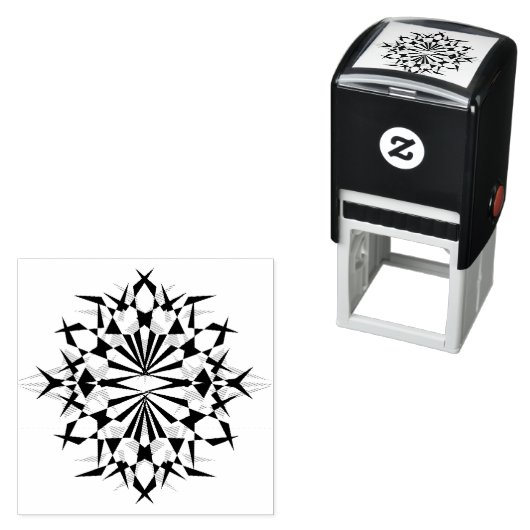 de complexe structuur zelf inktend stempel (In situ)
