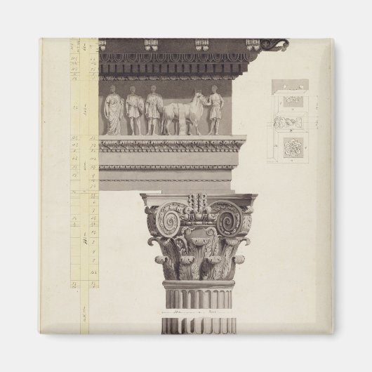 De composietvolgorde (met was, pen en zwarte inkt) magneet (Voorkant)