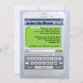 DE COMPULSIEVE UITWISSELING VAN DE Bar Mitzvah Kaart (Voorkant)