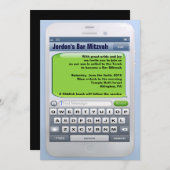 DE COMPULSIEVE UITWISSELING VAN DE Bar Mitzvah Kaart (Voorkant / Achterkant)