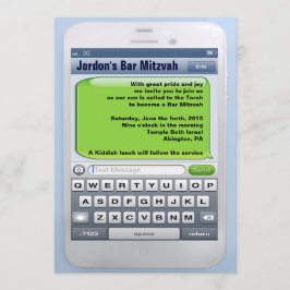 DE COMPULSIEVE UITWISSELING VAN DE Bar Mitzvah Kaart