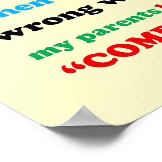 De computer de schuld geven, ik ben de Culprit, de Poster (Hoek)