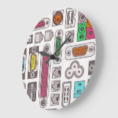 De computer Geek voerde de Klok van de Muur van (Hoek)