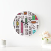 De computer Geek voerde de Klok van de Muur van (Huis)