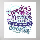 De computer moet ontwerpen... poster (Voorkant)