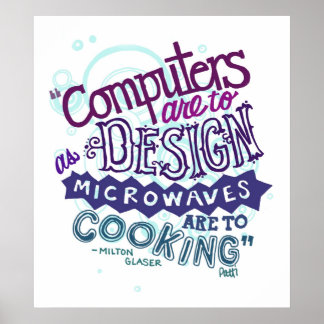 De computer moet ontwerpen... poster