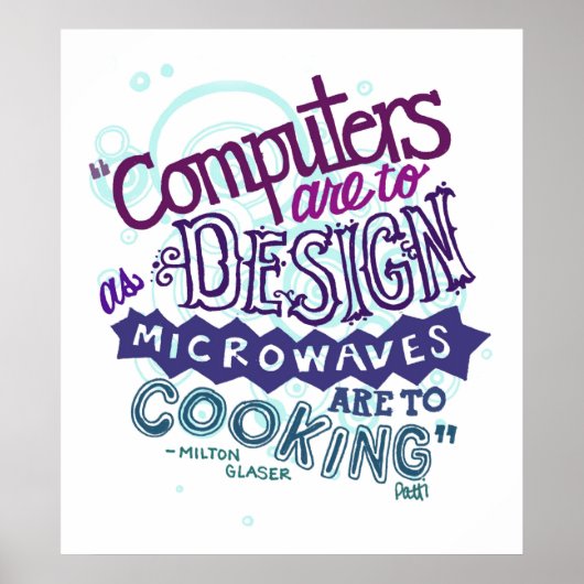 De computer moet ontwerpen... poster (Voorkant)