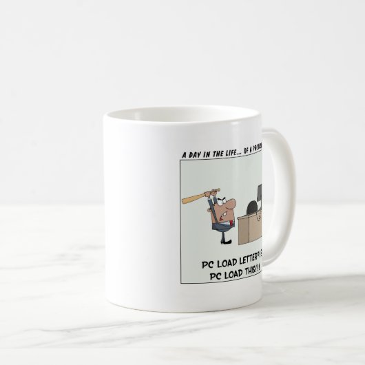 De computer van Angry Programmer Koffiemok (Voorkant rechts)