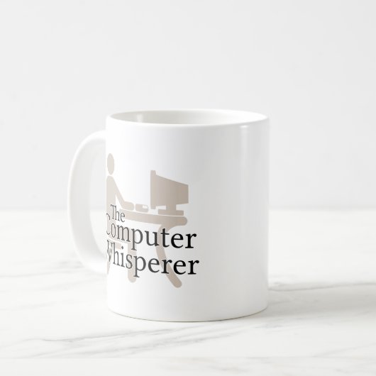 De computerluidspreker koffiemok (Voorkant links)