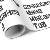 De computers maken fouten aan0 cadeaupapier (Rol Hoek)