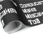 De computers maken fouten aan0 het verpakken papie cadeaupapier (Rol Hoek)