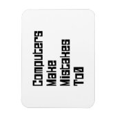 De computers maken fouten aan0 magneet (Verticaal)