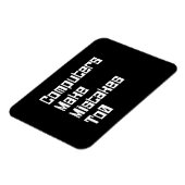 De computers maken fouten aan0 magneet (Linkerzijde)