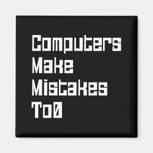 De computers maken fouten aan0 magneet