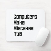 De computers maken fouten aan0 muismat (Met muis)