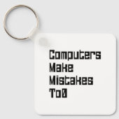 De computers maken fouten aan0 sleutelhanger (Voorkant)