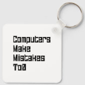 De computers maken fouten aan0 sleutelhanger (Achterkant)