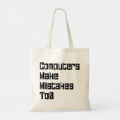De computers maken fouten aan0 tote bag (Achterkant)