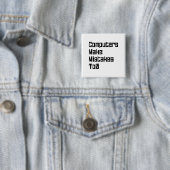 De computers maken fouten aan0 vierkante button 5,1 cm (In situ)