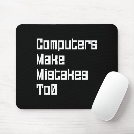 De computers maken fouten aan Muismat0 Muismat (Met muis)