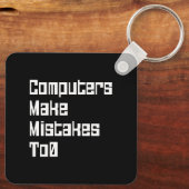 De computers maken fouten aan Sleutelhanger0 Sleutelhanger (Achterkant)