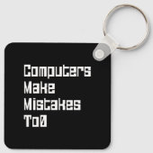 De computers maken fouten aan Sleutelhanger0 Sleutelhanger (Achterkant)