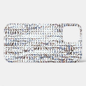 De conceptuele achtergrond verlaat tekeningspatroo Case-Mate iPhone case (Achterkant (horizontaal))