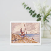 De Conch Divers van Winslow Homer Briefkaart (Staand voorkant)