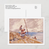 De Conch Divers van Winslow Homer Briefkaart (Voorkant / Achterkant)