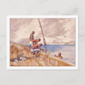 De Conch Divers van Winslow Homer Briefkaart (Voorkant)