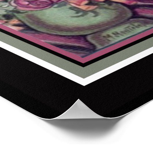 "De concubine" Deco-kunst uit 1920 Poster (Hoek)