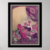 "De concubine" Deco-kunst uit 1920 Poster (Voorkant)