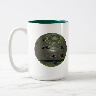 de concurrentiegerichte Bowl; Tweekleurige Koffiemok