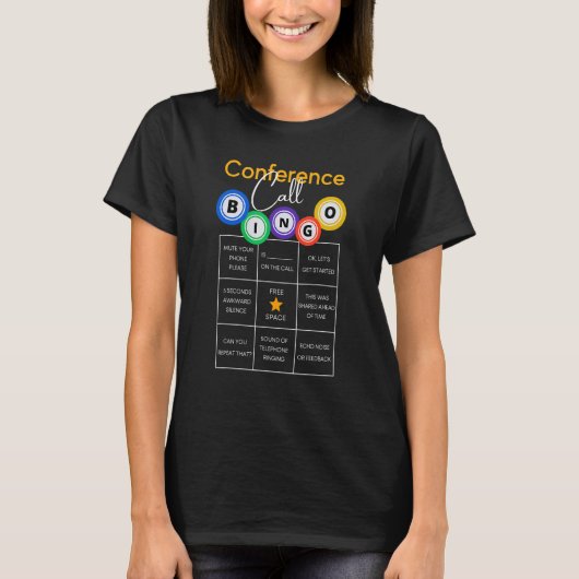 De conferentie van Bingo roept het grappige werk,  T-shirt (Voorkant)
