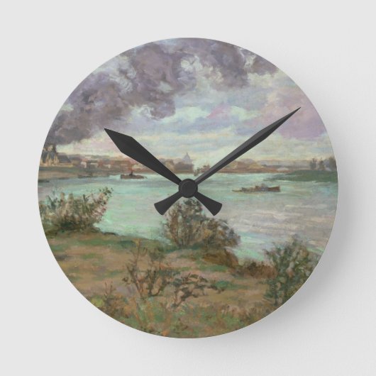 De conferentie van de Seine en de Marne in Ivry Ronde Klok (Voorkant)