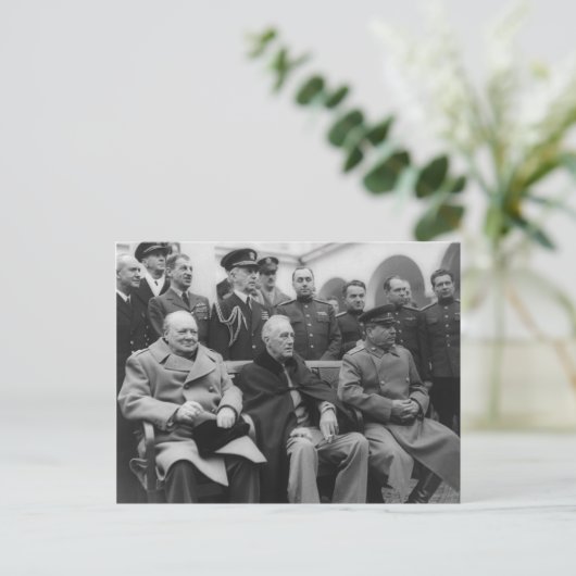 De conferentie van Yalta Briefkaart (Staand voorkant)