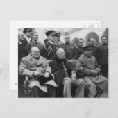 De conferentie van Yalta Briefkaart (Voorkant / Achterkant)