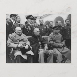 De conferentie van Yalta Briefkaart