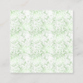 De Confetti van de munt stippelt Gouden Wimpers Vierkante Visitekaartje (Achterkant)